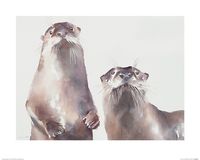 Twee Otters Art Print Aimee Del Valle 40x50cm - thumbnail