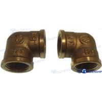 Codo hembra/hembra latón GS30160 - CODO LATON H/H 3/8"" (2