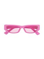 Versace Kids lunettes de soleil à monture rectangulaire - Rose - thumbnail