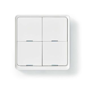 Nedis SmartLife Wandschakelaar | Zigbee 3.0 | Kunststof | Wit | 1 stuks - ZBWS40WT ZBWS40WT