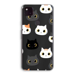 Katten: Google Pixel 4a 5G Transparant Hoesje