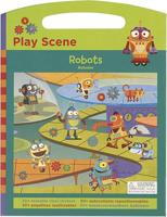 Dam Robots speel scene met herbruikbare stickers Dam Robots speel scene met herbruikbare stickers