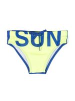 Sundek slip de bain à logo imprimé - Jaune