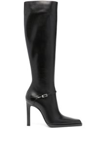 Saint Laurent bottes en cuir 110 mm - Noir