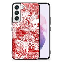 Telefoonhoesje Samsung Galaxy S22 Angel Skull Rood