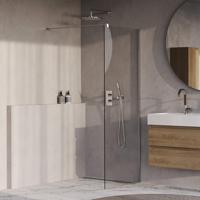 BRAUER Oblivion Inloopdouche - 80x200cm - glascoating - helder glas - Chroom GS-OBI1H80200CE