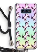 Musketon Unicorn: Samsung Galaxy S10e Transparant Hoesje met koord