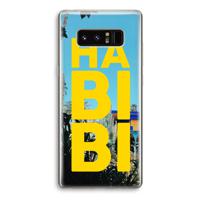 Habibi Majorelle : Samsung Galaxy Note 8 Transparant Hoesje