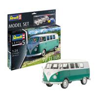 Revell modelbouwpakket - vw t1 bus 1:24 - 146dlg. - incl. basiskleuren verf