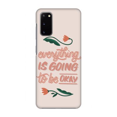 Optimistic flower girl: Volledig geprint Samsung Galaxy S20 Hoesje