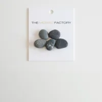 The Mosaic Factory Natural Stone Mozaiek Tegel Kiezel - Dark Grey Kiezels Natural 303x300 mm