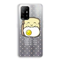 Sleep All Day: Oppo A95 5G Transparant Hoesje
