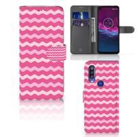 Motorola One Action | Telefoon Hoesje | Waves Pink