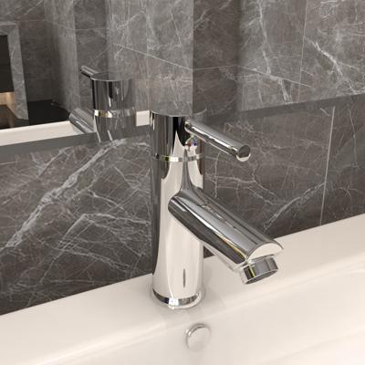 VidaXL Wastafelkraan 130x176 mm verchroomd