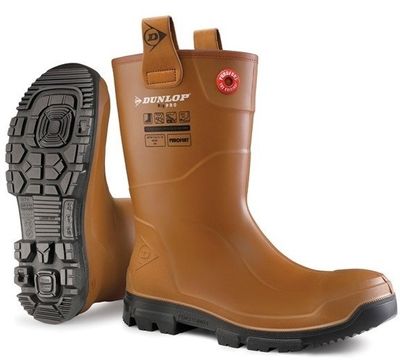Dunlop LJ2HR48FL Werklaars | RIGPRO | Gevoerd | Bruin | Maat 46 - LJ4805460