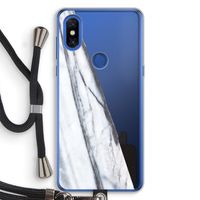 Gestreepte marmer: Xiaomi Mi Mix 3 Transparant Hoesje met koord