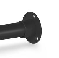 Muurflens Ø32 mm zwart - per stuk