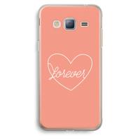 Forever heart: Samsung Galaxy J3 (2016) Transparant Hoesje - thumbnail