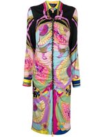 Versace robe-chemise mi-longue à imprimé I Ventagli - Multicolore