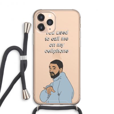 Hotline bling: iPhone 11 Pro Max Transparant Hoesje met koord