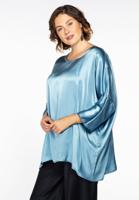 Yoek Blouse short SILK | Blauw | Maat 54/56 Yoek Blouse short SILK | Blauw | Maat 54/56