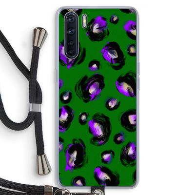 Green Cheetah: Oppo A91 Transparant Hoesje met koord