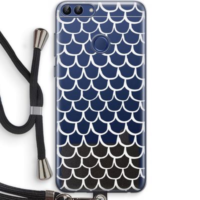 Dakpannetjes: Huawei P Smart (2018) Transparant Hoesje met koord
