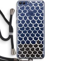 Dakpannetjes: Huawei P Smart (2018) Transparant Hoesje met koord