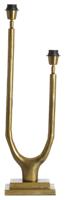 Light & Living Tafellamp 'Gavi' 2-Lamps, kleur Antiek Brons (excl. kap)