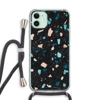 Terrazzo N°11: iPhone 11 Transparant Hoesje met koord