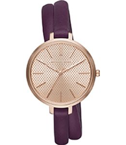 Horlogeband Michael Kors MK2576 Leder Paars 8mm