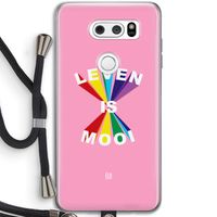 Het Leven Is Mooi: LG V30 Transparant Hoesje met koord