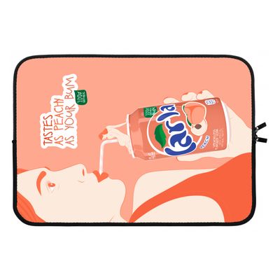 Peach please!: Laptop sleeve 13 inch