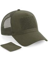 Beechfield CB641 Removable Patch Snapback Trucker - Military Green - One Size - thumbnail