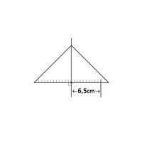 Geodriehoek Maped 028700 260mm 45graden transparant - thumbnail