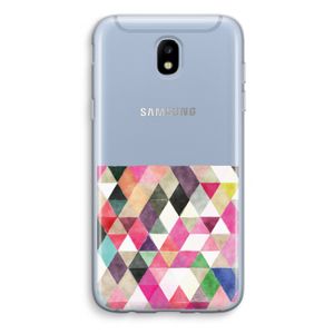 Gekleurde driehoekjes: Samsung Galaxy J5 (2017) Transparant Hoesje