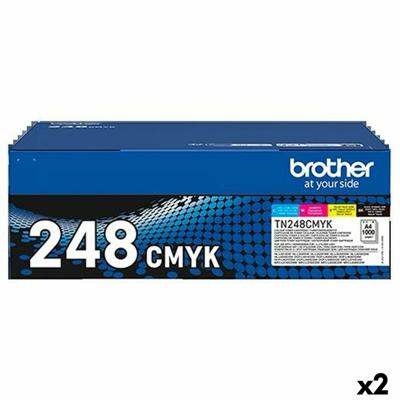 Toner Brother TN248 Geel Blauw Zwart Magenta (2 Stuks)