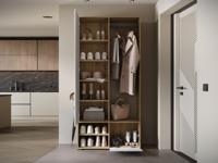 Vestiaire DAFFY 1 deur artisan eik/wit