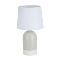 Bureaulamp Versa Duo Beige Linnen Keramisch 40 W 18 x 32,5 cm