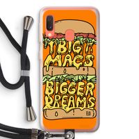 Big Macs Bigger Dreams: Samsung Galaxy A20e Transparant Hoesje met koord