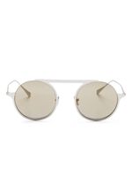 Giorgio Armani lunettes de soleil à monture ronde - Argent