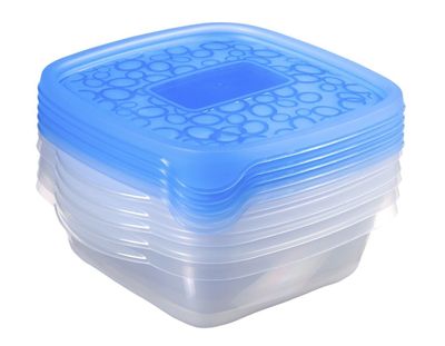 Curver set take away vershouddozen sandwich vierkant 5 x 0.6 liter
