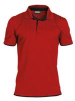 DASSY polo orbital rood/zwart xl