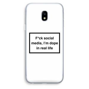 I'm dope: Samsung Galaxy J3 (2017) Transparant Hoesje