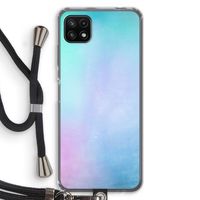 mist pastel: Samsung Galaxy A22 5G Transparant Hoesje met koord