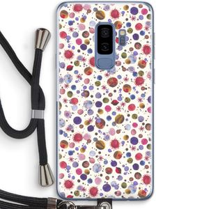 Planets Space: Samsung Galaxy S9 Plus Transparant Hoesje met koord
