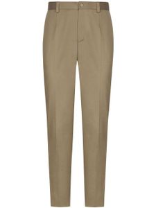 Dolce & Gabbana pantalon de costume à plis marqués - Marron