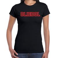 Fout kersttrui t-shirt voor dames - oliebol - rood - oliebollen - kerst/nieuwjaar