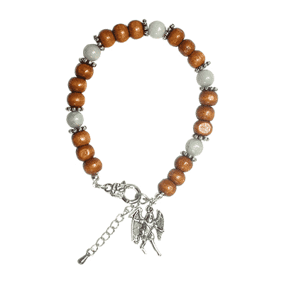 Edelsteen Armband Aquamarijn Engelen Armband - Michaël