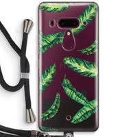 Lange bladeren: HTC U12+ Transparant Hoesje met koord